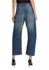 Nili Lotan Shon Curved Ankle-Crop Jeans