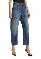 Nili Lotan Shon Curved Ankle-Crop Jeans