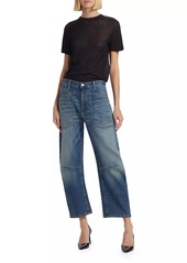 Nili Lotan Shon Curved Ankle-Crop Jeans