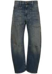 Nili Lotan Shon Slit Cotton Jeans