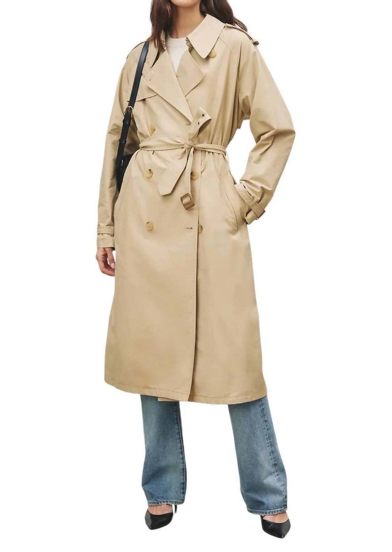 Nili Lotan Tanner Trench Coat In Khaki