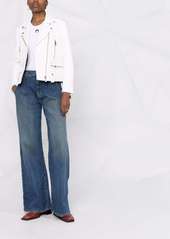 Nili Lotan wide-leg bleach-effect denim jeans