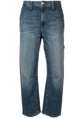 Nili Lotan wide leg cropped jeans