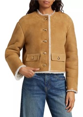 Nili Lotan Zanie Short Shearling Coat