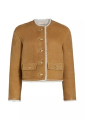 Nili Lotan Zanie Short Shearling Coat