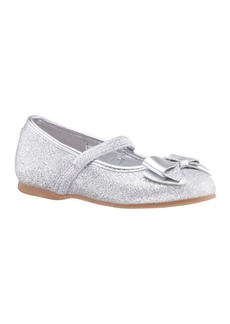 Nina Toddler Girls Ballet Flats - Silver Tone Baby Glitter