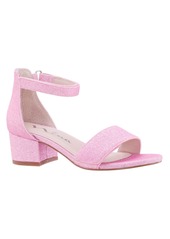 Nina Little Girls Rejina Ankle Fastening Strap Sandals - Light Pink Glitter