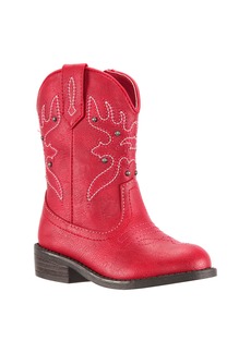 Nina Mirabele Cowboy Boot in Red Tumbled at Nordstrom