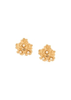 Nina Ricci 1980s 22kt gold plated earrings