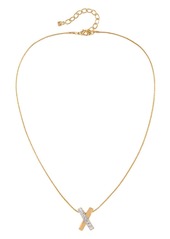 Nina Ricci 1980s X pendant necklace