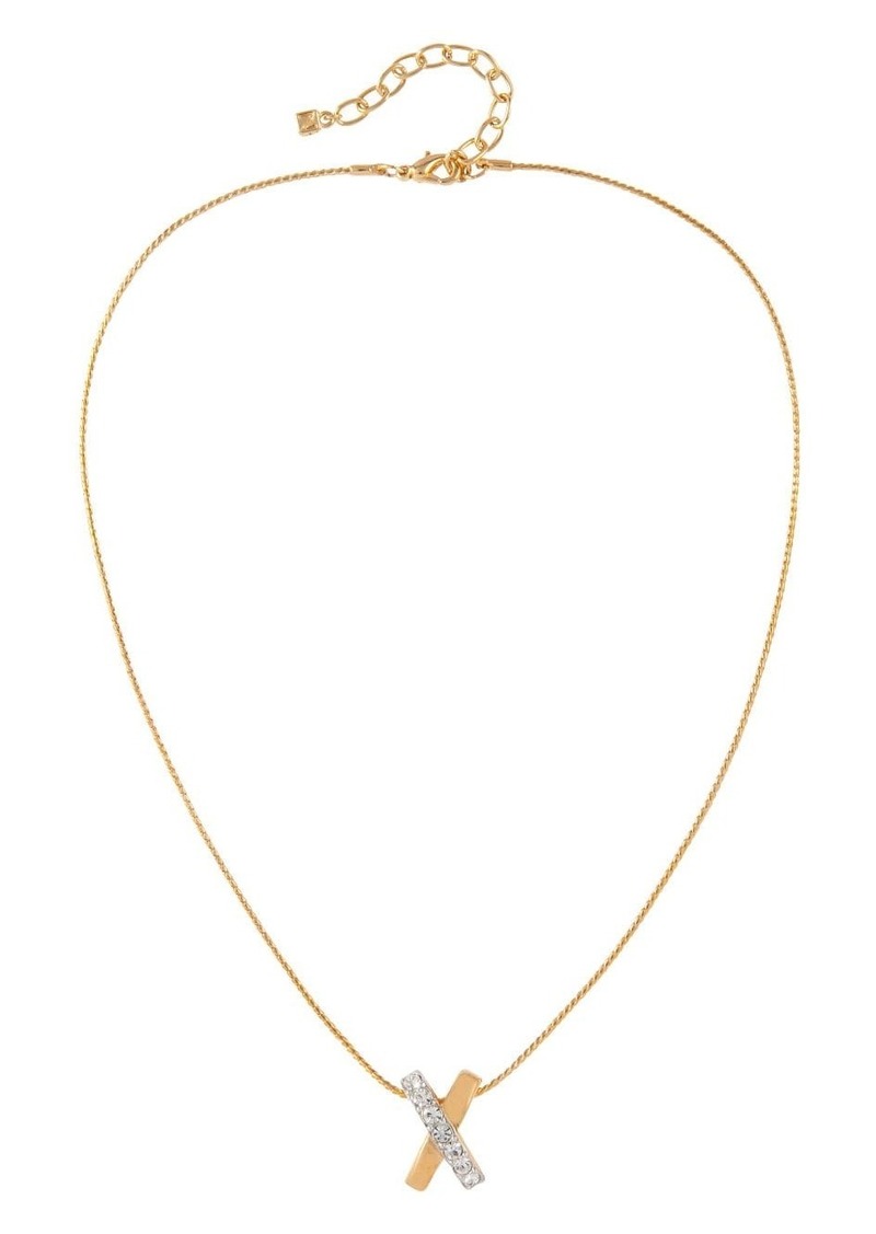 Nina Ricci 1980s X pendant necklace