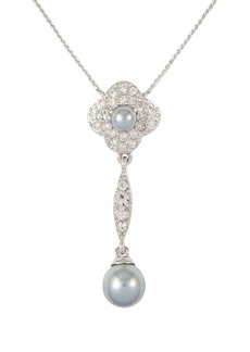 Nina Ricci 1990s crystal-embellished necklace
