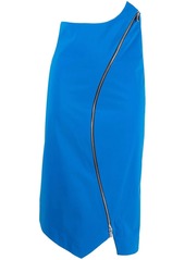 Nina Ricci asymmetric zip midi skirt