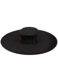 Nina Ricci bow-embellished capeline hat