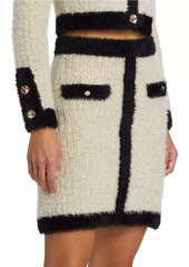 Nina Ricci Cotton-Blend Tweed Knit Miniskirt