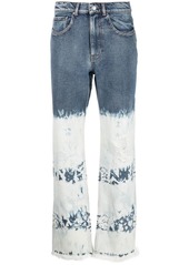 Nina Ricci distressed-effect bleached jeans