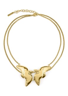 Nina Ricci Double Dove chain necklace