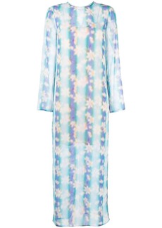 Nina Ricci floral-print long dress