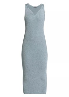 Nina Ricci Glittery Sleeveless Midi-Dress