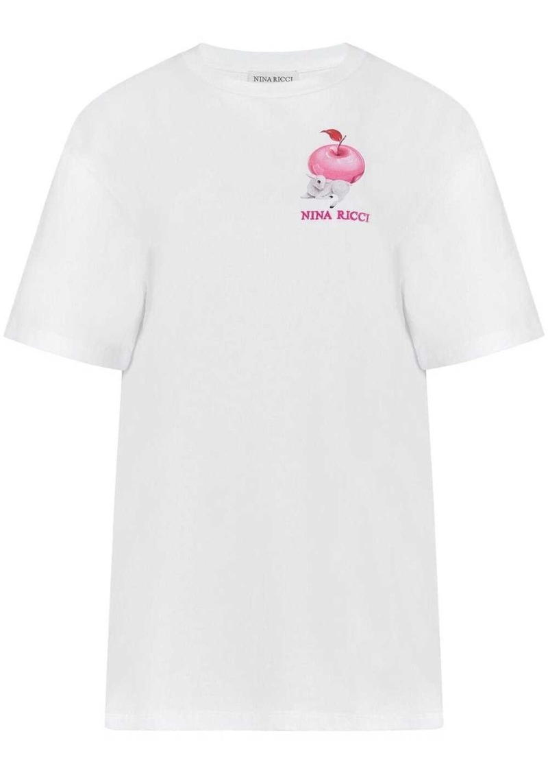 Nina Ricci graphic-print cotton T-shirt
