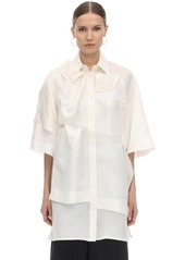 Nina Ricci Layered Asymmetric Silk Shirt