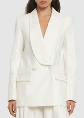 Nina Ricci Linen Blend Shawl Collar Jacket