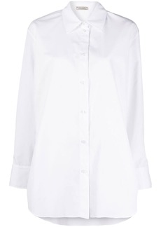 Nina Ricci logo-embroidered buttoned-up shirt