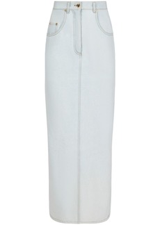 Nina Ricci logo-patch high-waist skirt