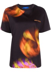Nina Ricci abstract-print cotton jersey T-shirt