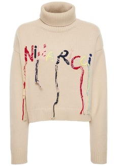 Nina Ricci Logo Wool Turtleneck Sweater