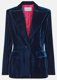 Nina Ricci Fluid velvet blazer