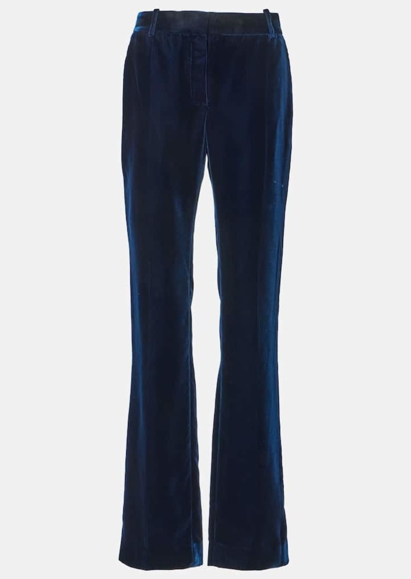 Nina Ricci Fluid velvet straight pants