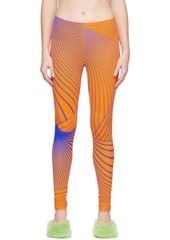 Nina Ricci Orange & Blue Stripe Leggings