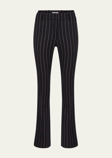 Nina Ricci Pinstripe Straight Ankle Wool Pants