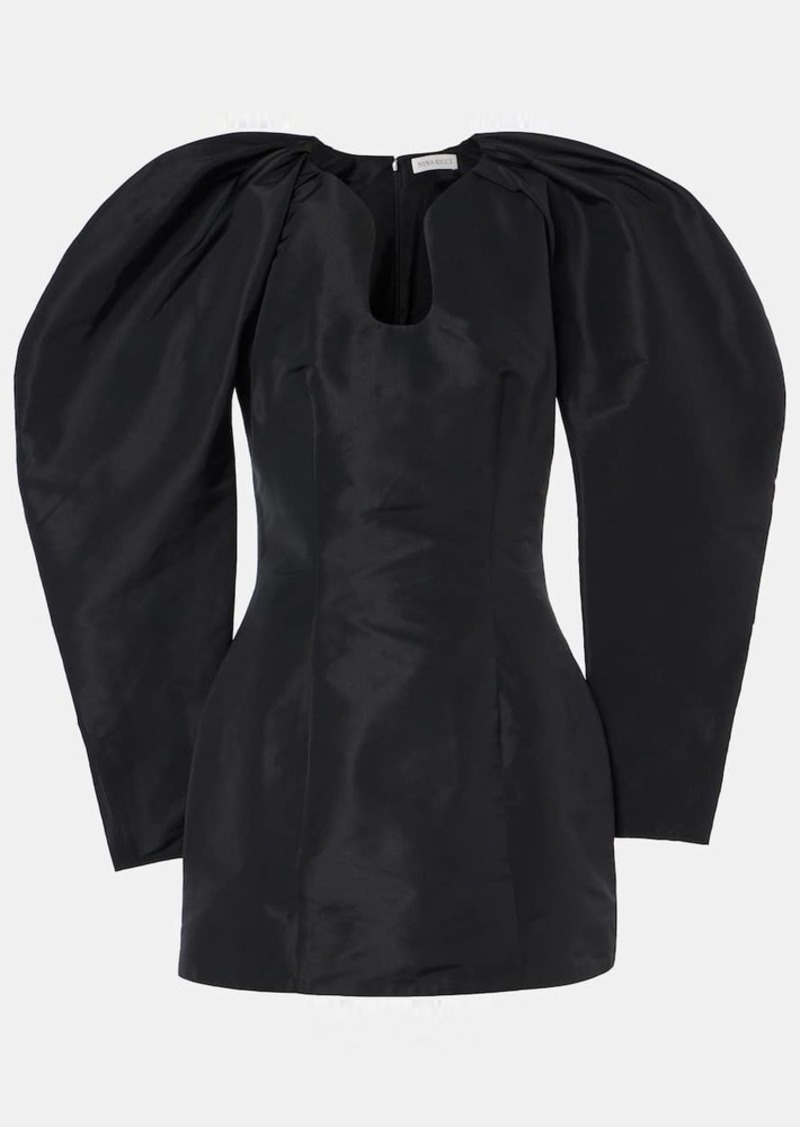 Nina Ricci Pleated taffeta minidress