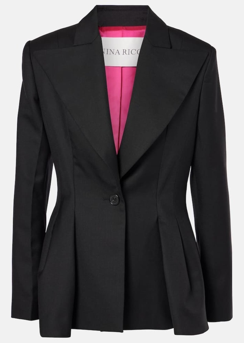 Nina Ricci Wool gabardine blazer