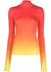 Nina Ricci ombré roll-neck long sleeved T-shirt
