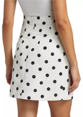 Nina Ricci Polka Dot High-Waist Miniskirt