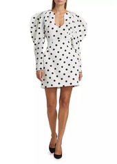 Nina Ricci Polka Dot High-Waist Miniskirt