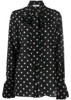 Nina Ricci polka-dot silk blouse