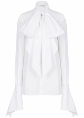 Nina Ricci pussy-bow collar cotton shirt