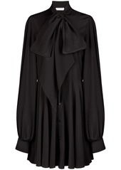 Nina Ricci pussy-bow collar silk shirtdress
