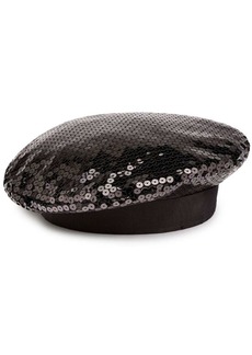 Nina Ricci sequin-embellished tonal beret