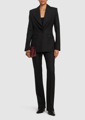 Nina Ricci Wool Gabardine Single Breasted Blazer