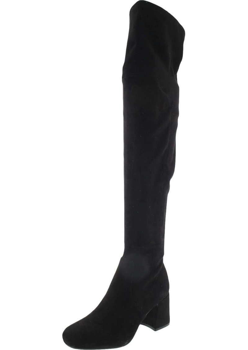 Nine West Blocky 02 Womens Suede Pull-On Knee-High Boots