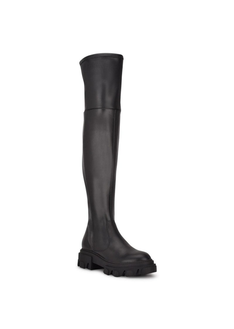 Nine West Cellie Womens Faux Leather Tall Over-The-Knee Boots