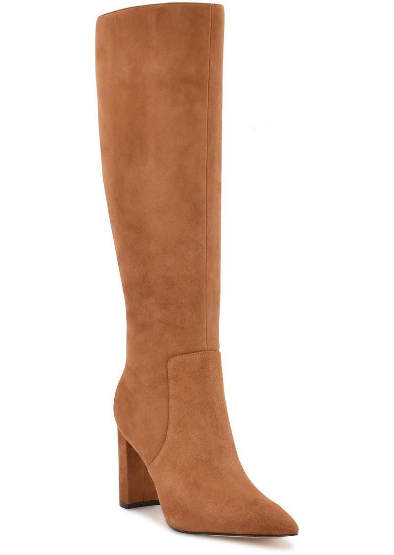 Nine West Danee Womens Wide Calf Leather Knee-High Boots