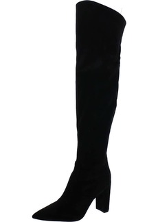 Nine West Daser 2 Womens Wide Calf Faux Suede Over-The-Knee Boots