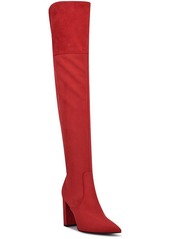 Nine West Daser Womens Faux Suede Tall Thigh-High Boots
