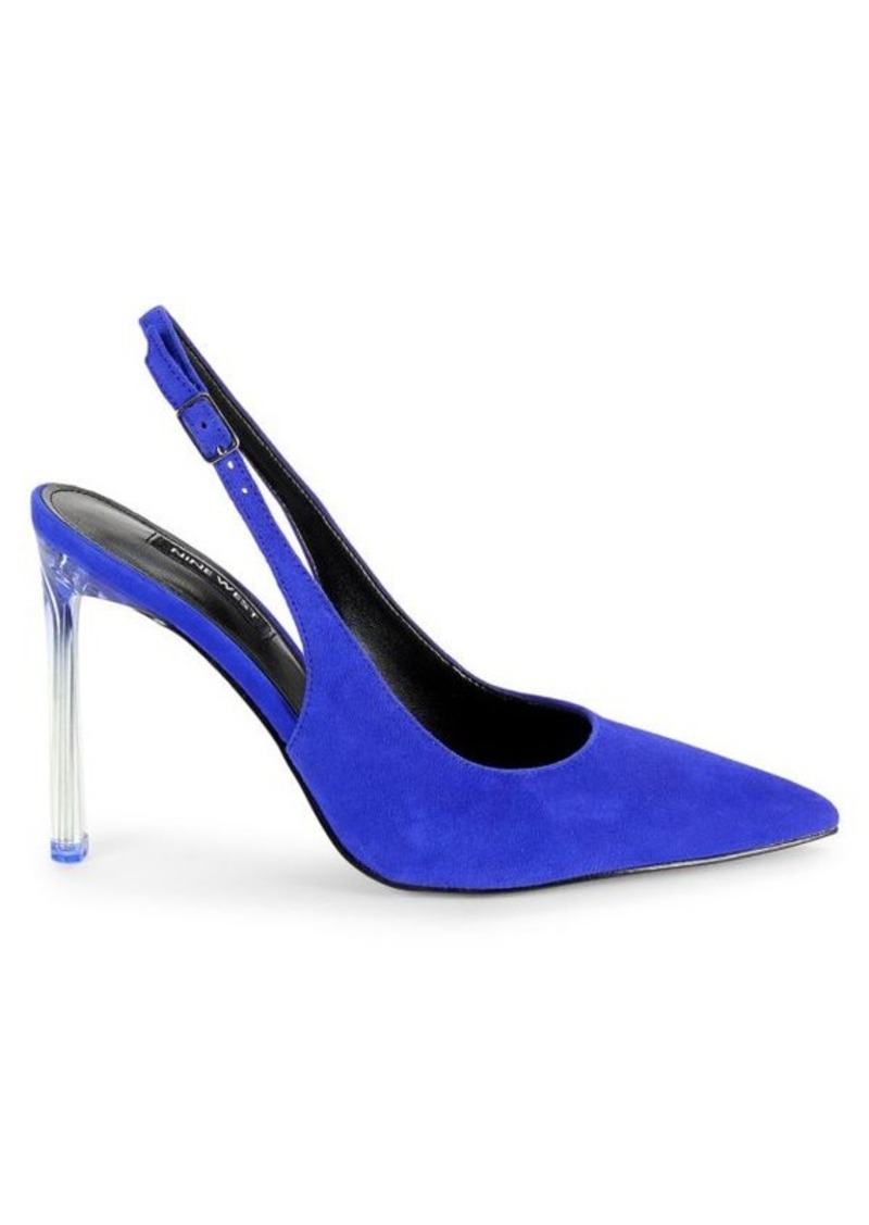 Nine West Felina Stiletto Heel Suede Pumps